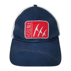 Fintech Patch Snapback Mesh Back Trucker Hat Blue OSFA Colorblock